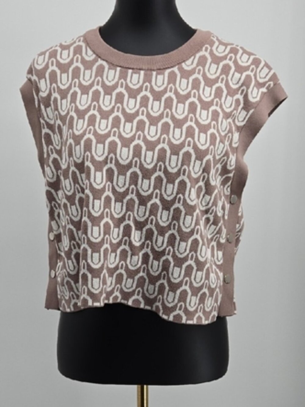 Callie Mac Knit Sweater Vest Top size L